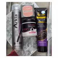 پک چهار عددی اسپری حالت دهنده  مو آرکیا ماسک مو چسب مو روغن مو 