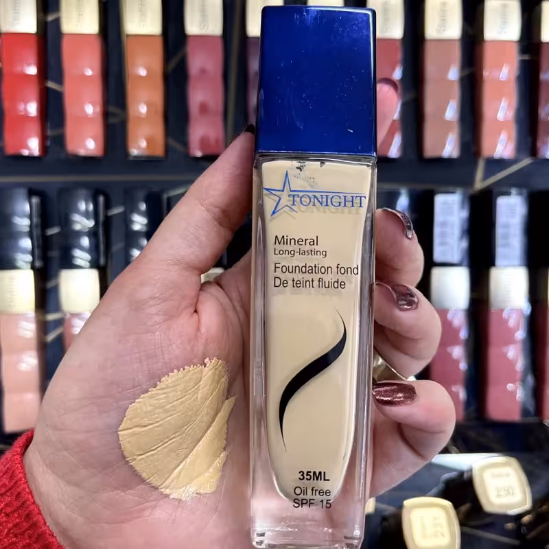 کرم پودر کاور سنگین برند تونایت To night بدون روغن 35 میلی لیتر spf15  کد102 | amazonchi