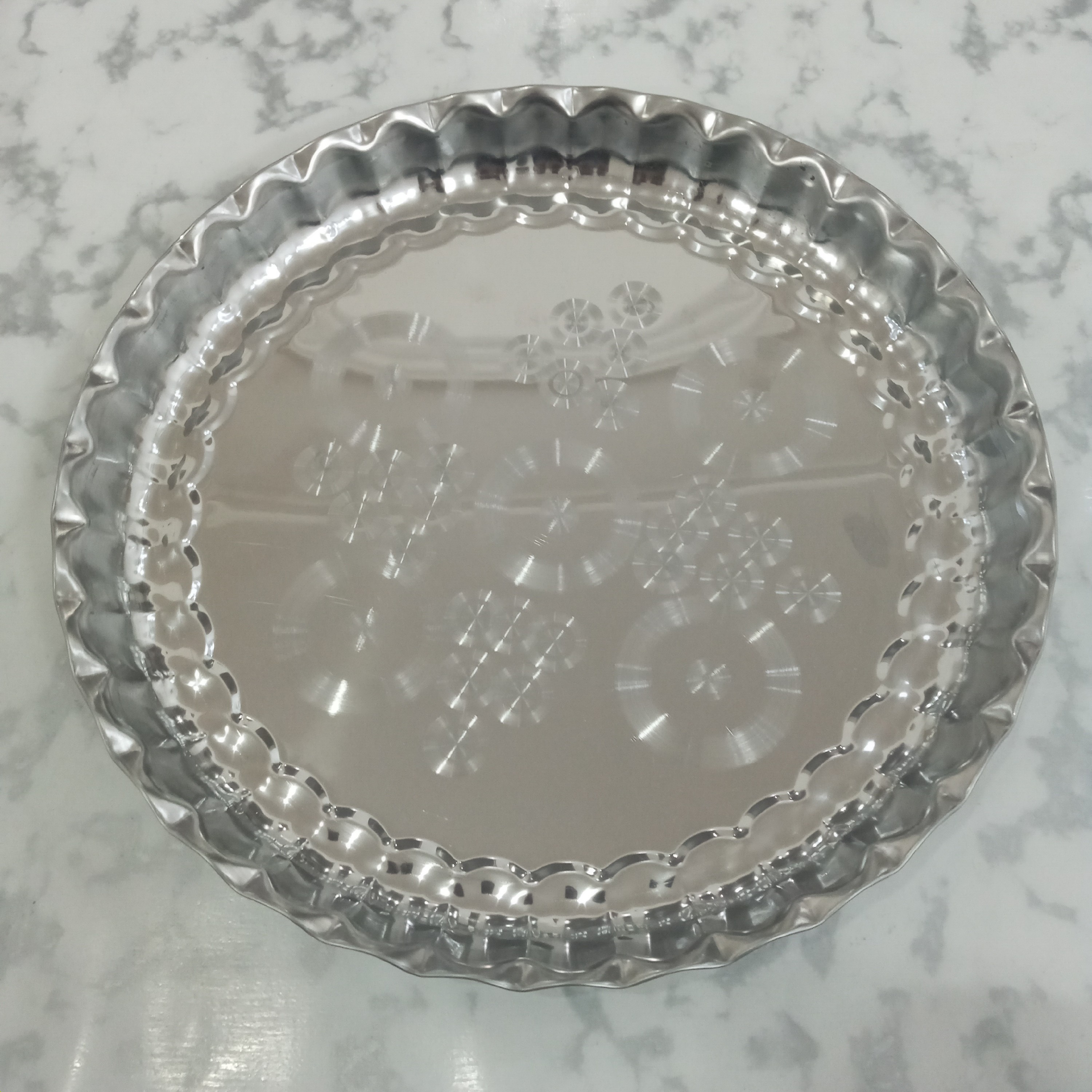 سینی استیل انگشتی سایز 30