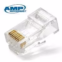 سوکت شبکه امپ CAT6 UTP بسته 100 عددی ا AMP Cat6 UTP Socket