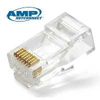 سوکت شبکه امپ CAT6 UTP بسته 100 عددی ا AMP Cat6 UTP Socket