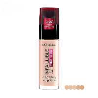 کرم پودر شیشه‌ای 32 ساعته لورال مدل اینفالیبل در 6 رنگ حجم 30 میلی لیتر