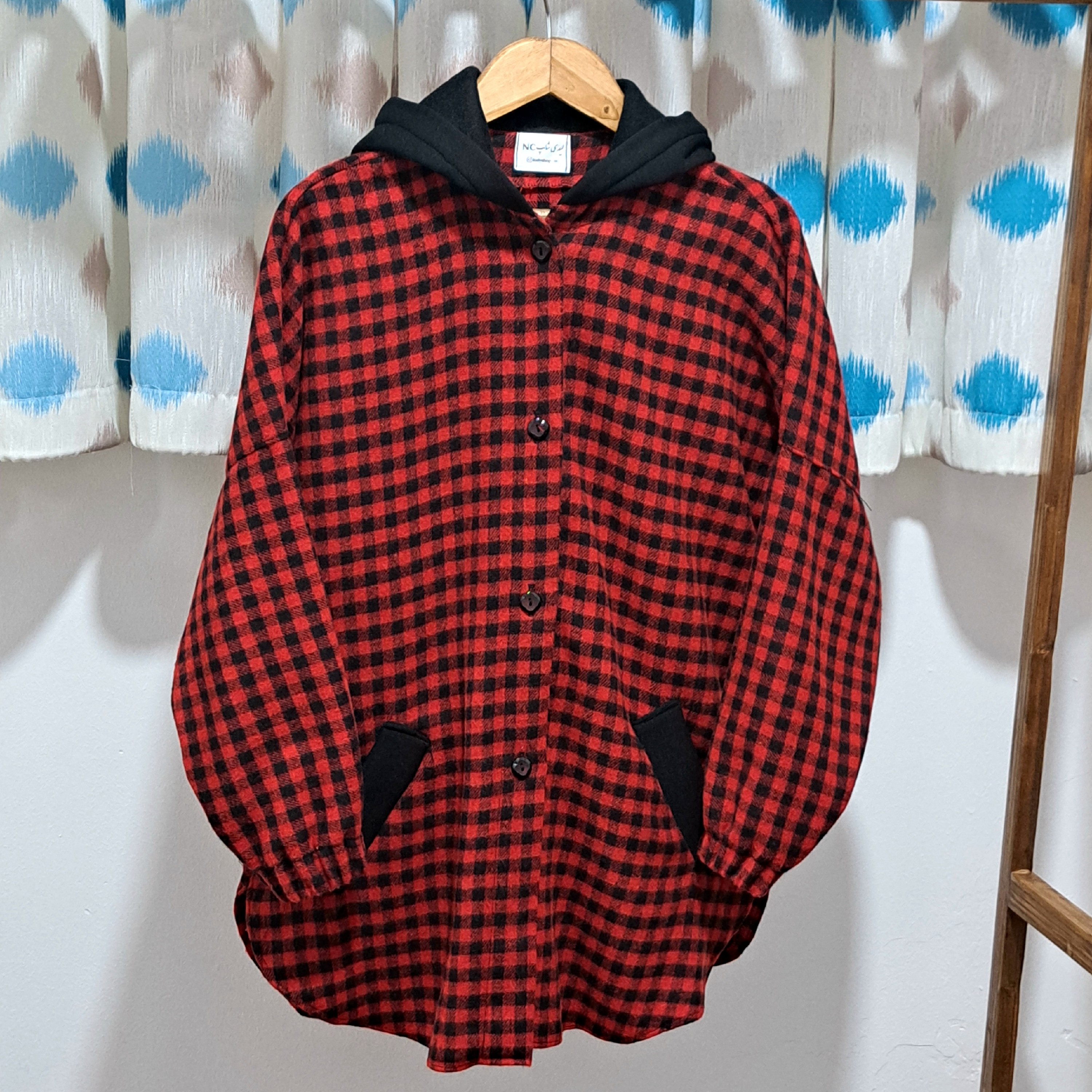 سویشرت پشمی کلاهدار جنس موهر پشمی مناسب پاییز و زمستان 