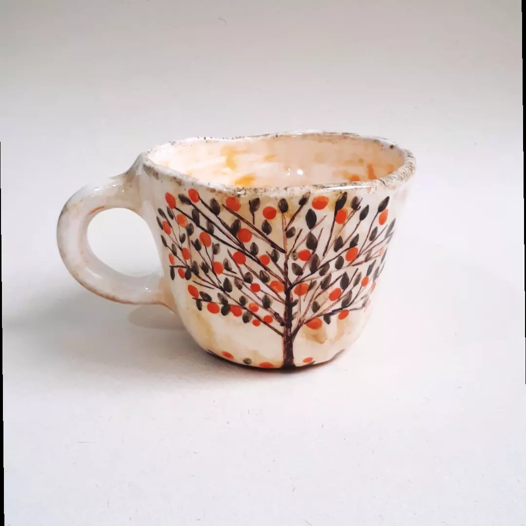 ماگ دست ساز ،از مجموعه ی نارنج