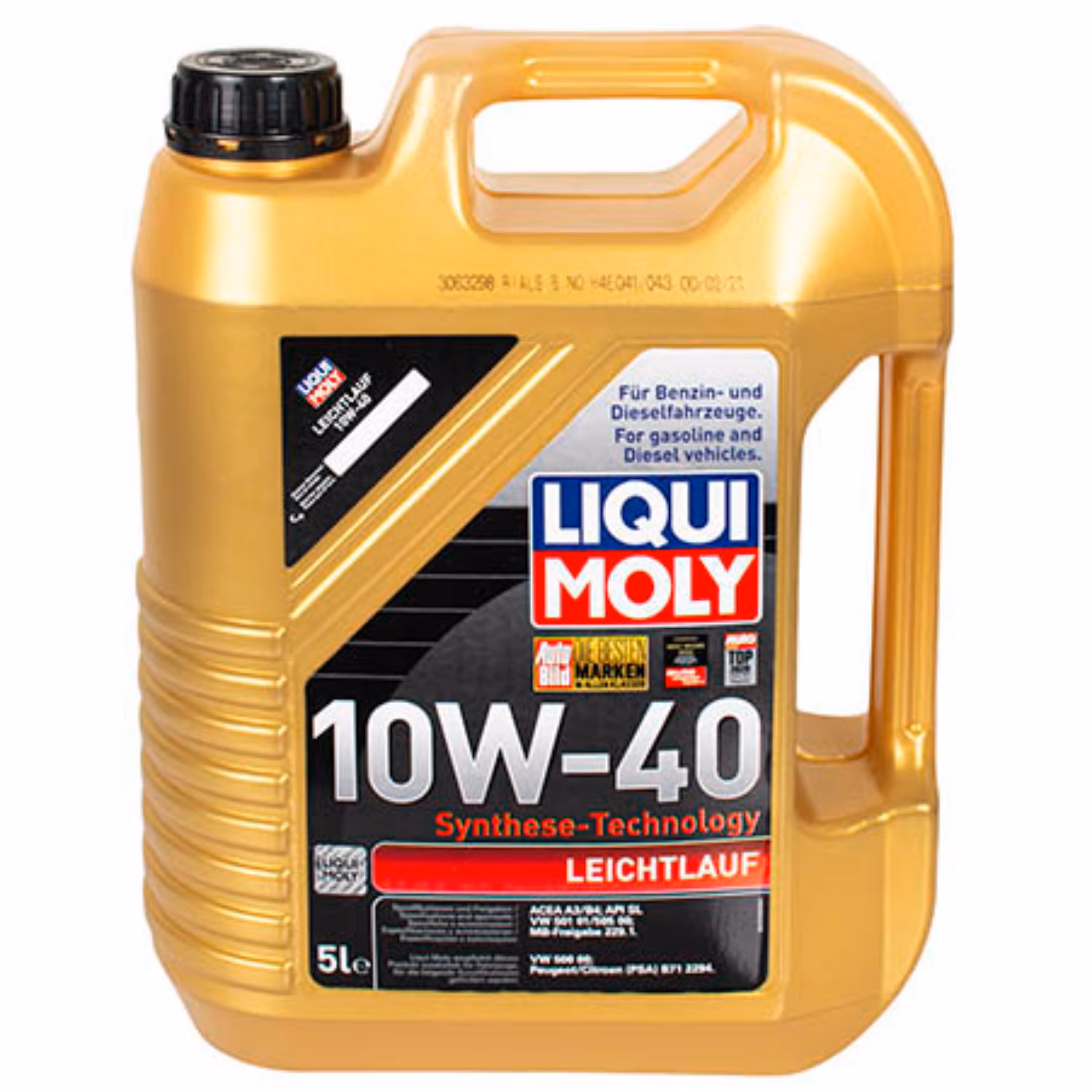 روغن موتور خودرو لیکومولی مدل  LEICHTLAUF 10W-40 SL حجم 5 لیتر 