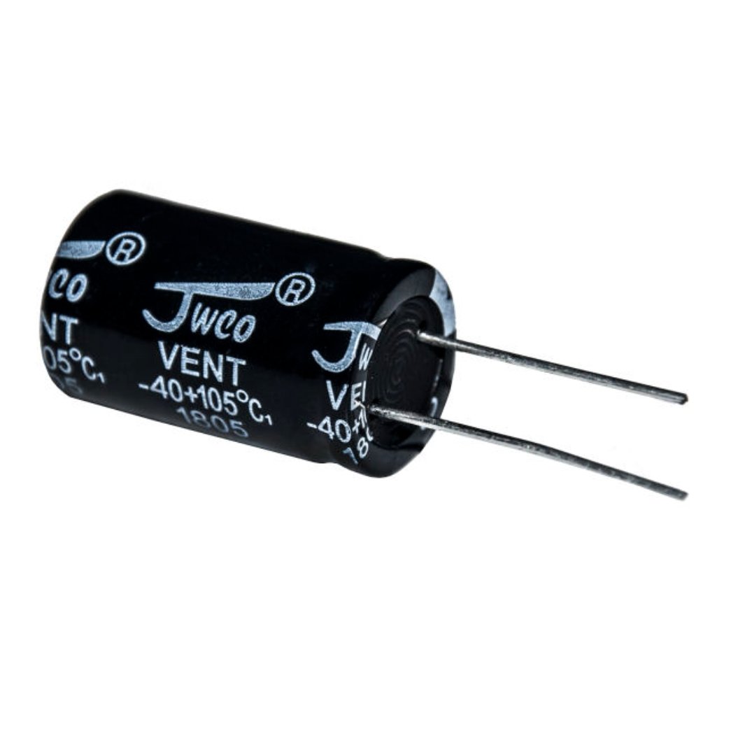 خازن الکترولیت 1000 میکروفاراد جی دبلیو کو مدل 35V بسته 48 عددی