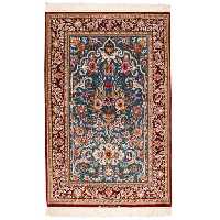 فرش دستبافت دو و نیم متری طرح گلدانی مدل اصفهان کد m140271