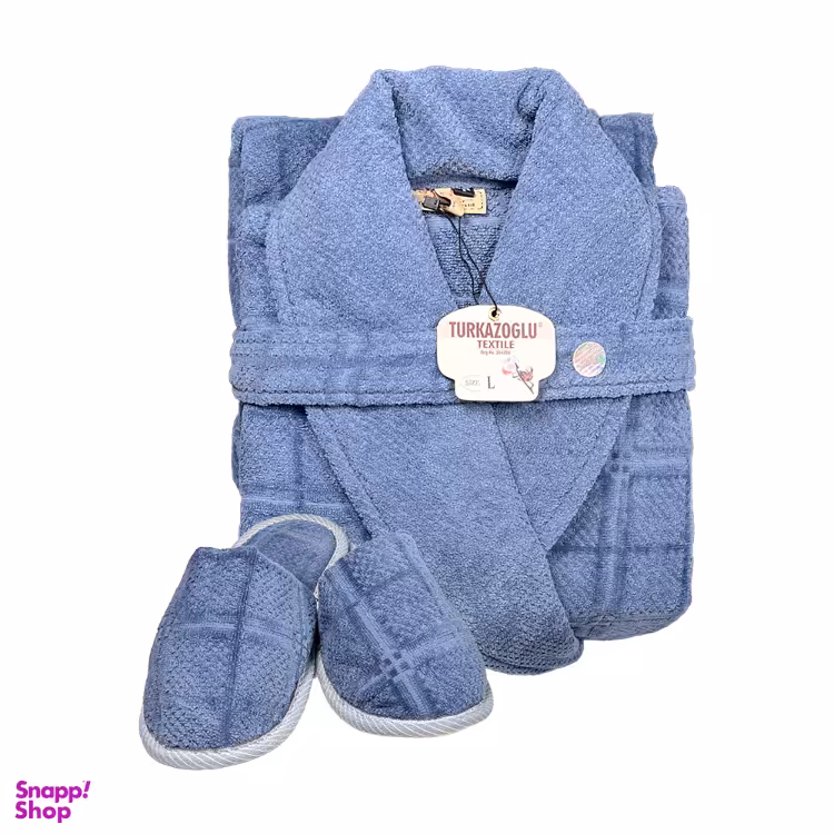 سرویس حوله پالتویی 2 تکه ترک آز طرح مارتا سایز 125