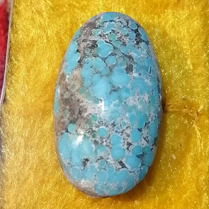نگین فیروزه نیشابوری درشت شبکه عنکبوتی دامله کلکسیونی آویزی انگشتری