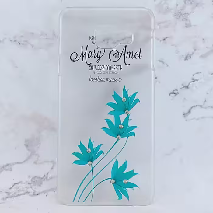 کاور شیشه ای طرحدار مدل فانتزی مناسب برای گوشی موبایل سامسونگ Galaxy A310 / A3 2016 - گل