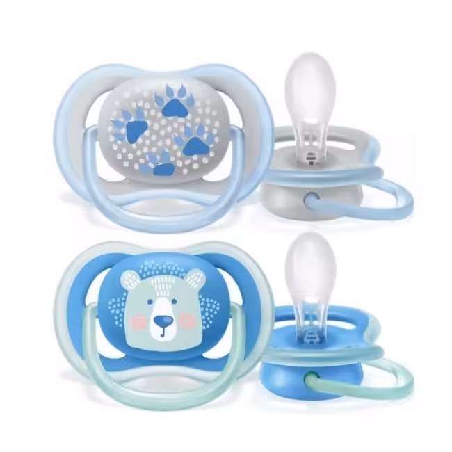 پستانک اونت اولترا ایر تکی 6_18 ماه avent ultra air خرس و ردپا