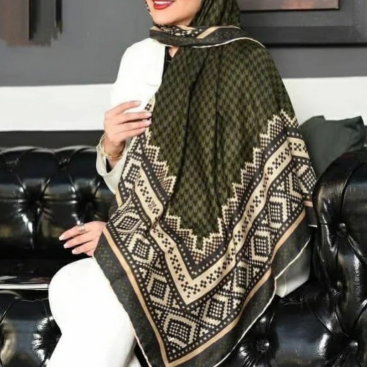 روسری نخی وارداتی روسری مجلسی روسری بهاره روسری عیدانه