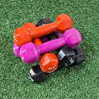 دمبل  1.5  کیلویی  جفتی رنگ بندی