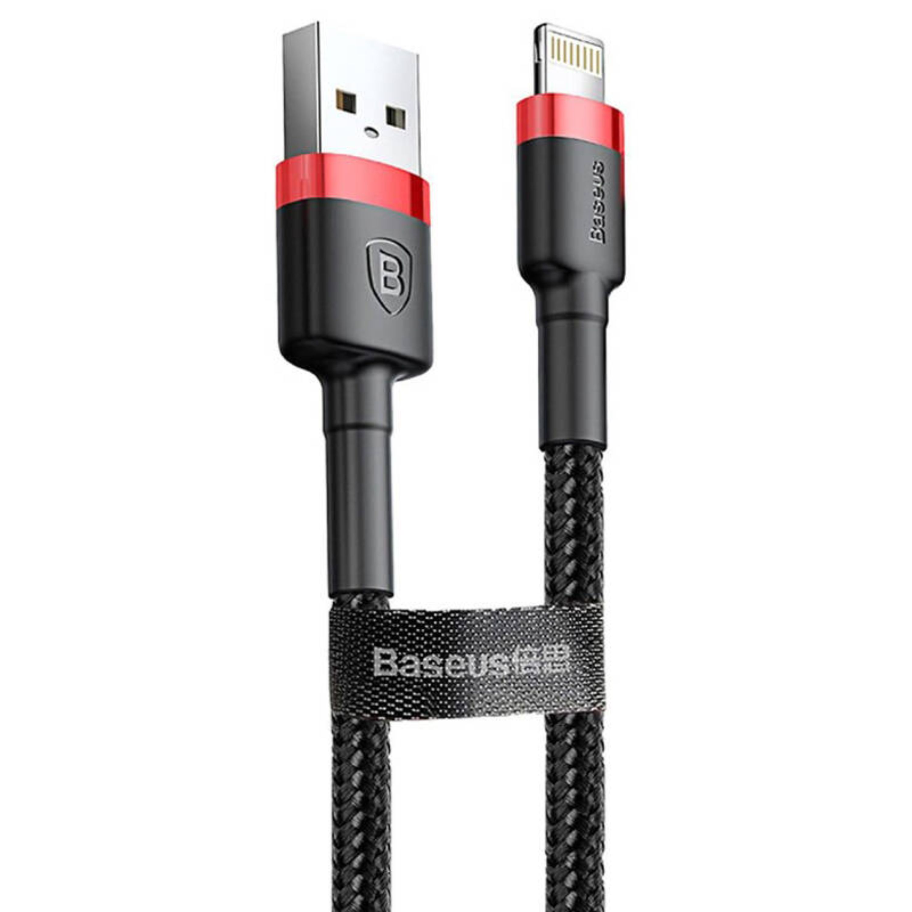 کابل کنفی آیفونی Baseus Cafule CATKLF-B 2.4A 1m