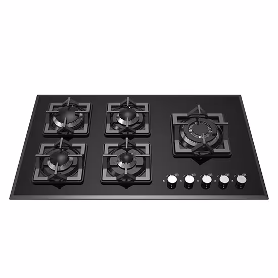 اجاق گاز صفحه شیشه مدل چدن M5 پلوپز کنار 