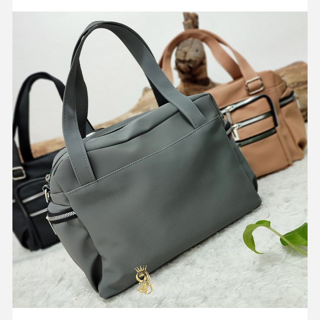 کیف اسپرت دستی و دوشی مدل نانسی پنج زیپ