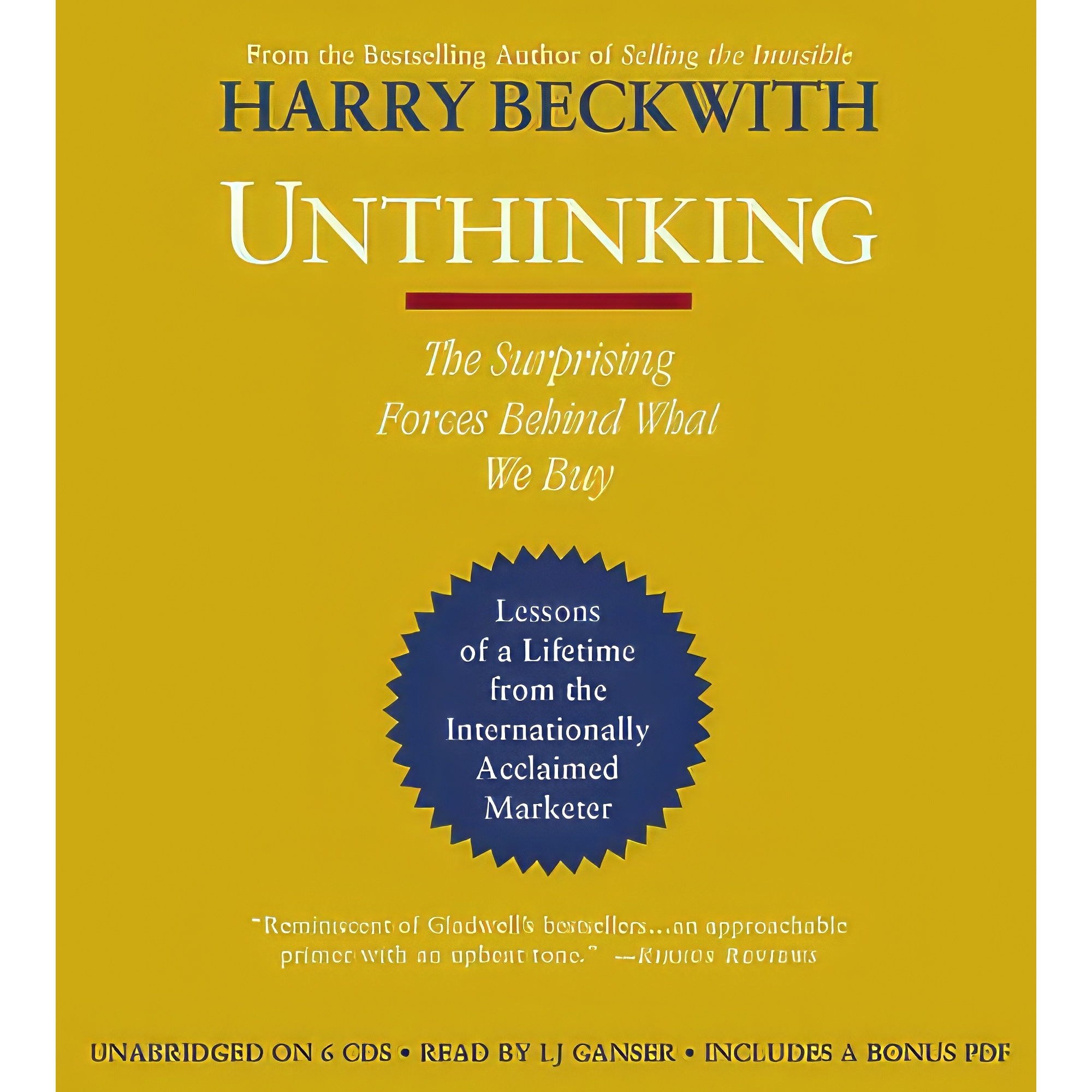 کتاب زبان اصلی Unthinking اثر Harry Beckwith انتشارات Hachette