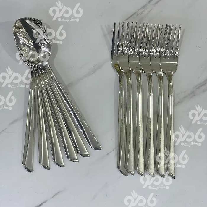 قاشق چنگال تمام استیل یونیک جعبه سفید