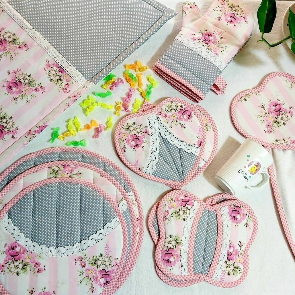 آبگیر و دستکش فر و دمکنی و دستگیره قلبی و دستگیره پروانه ای با تور