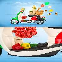 عکس پیک موتوری خلاقانه | گرافیک با طعم تربچه