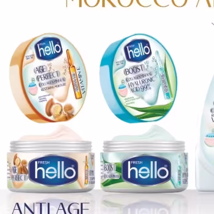 کرم آبرسان پوست برند hello هلو هیالورونیک اسید 240 میل