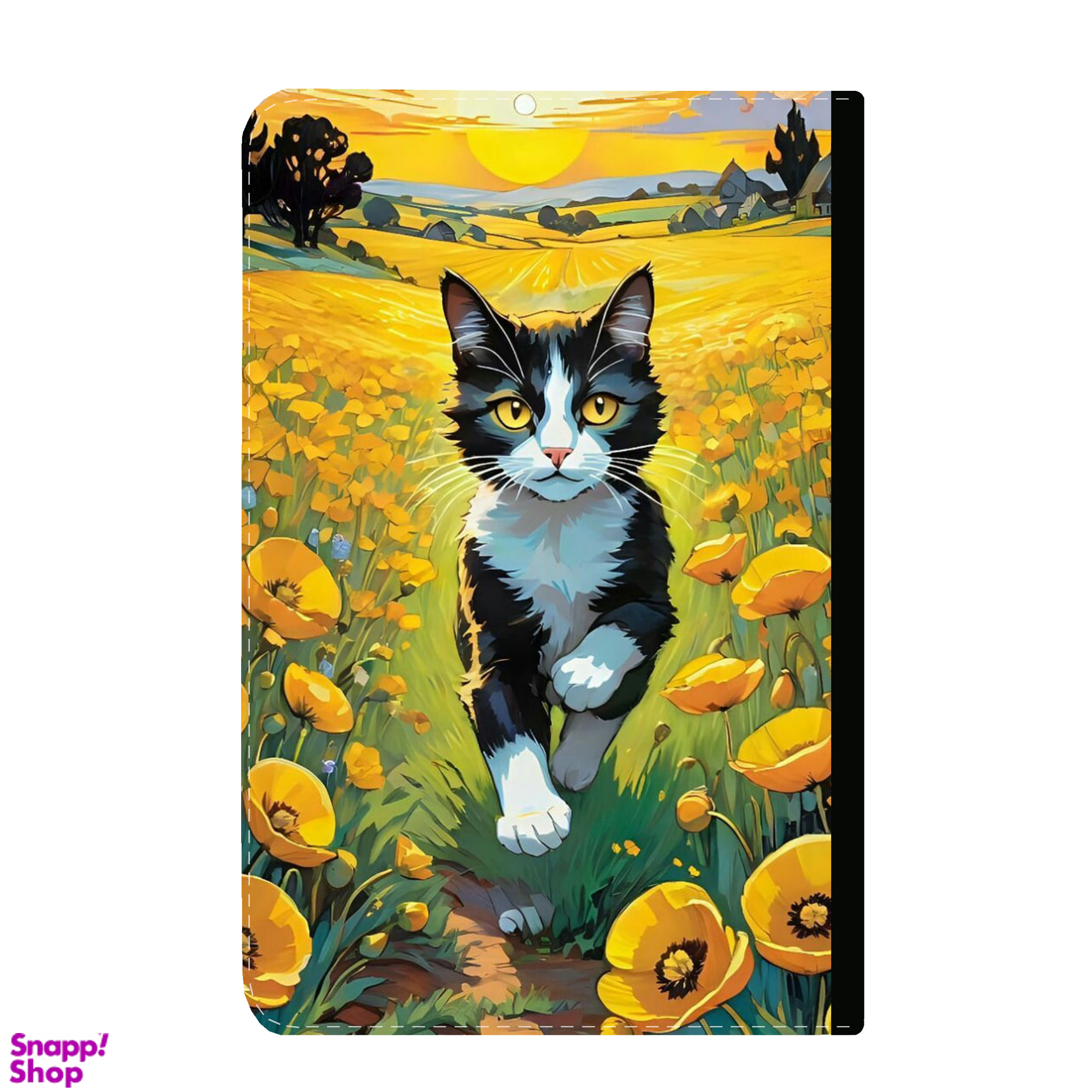 کلاسور طرح گربه و گل آفتابگردان کد 89