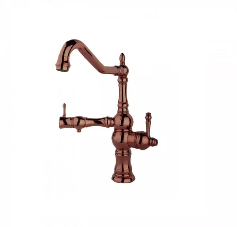 شیر ظرفشویی دو منظور راسان مدل لیزا رزگلد