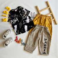 ست تیشرت و شلوارک اسپورت بچگانه شیک و خوشگل مناسب حدود سنی 3 تا 11 سال جنس پنبه دو رو عالی چاپ باکیفیت رنگبندی عالی 