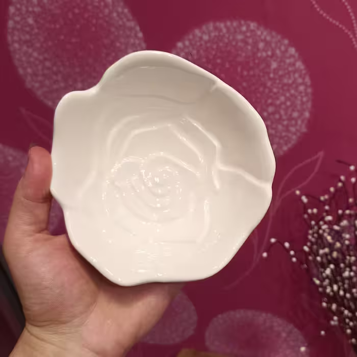 پیاله طرح گل شش عددی