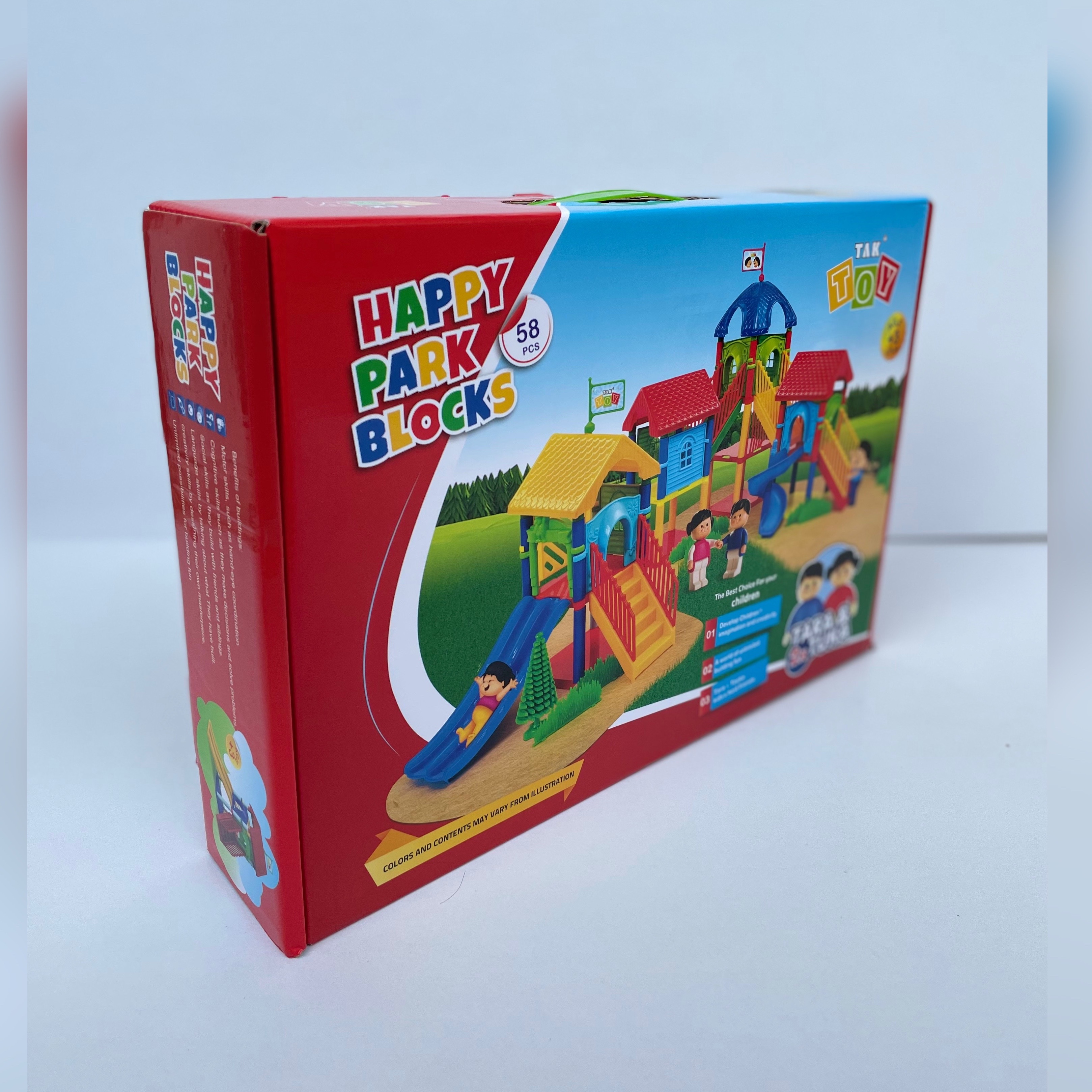 بازی ساختنی پارک شادی 58 تکه  (Happy park blocks)