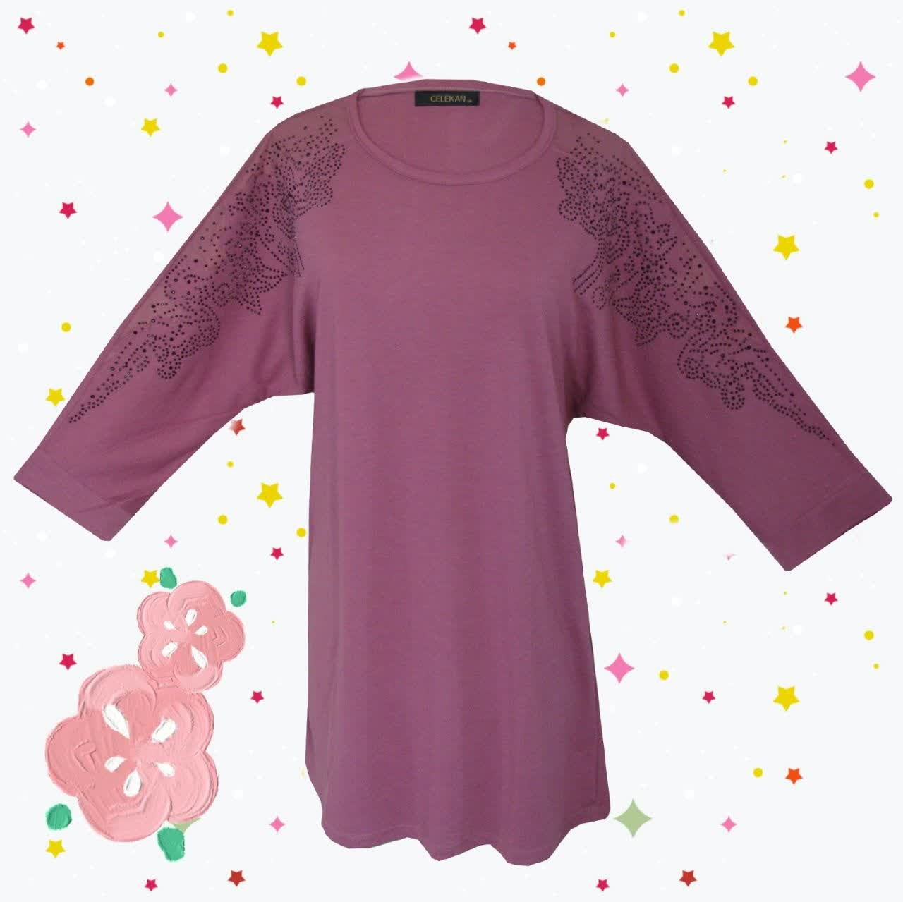 تونیک استین سه ربع زنانه در دو سایز 2XL و3XL