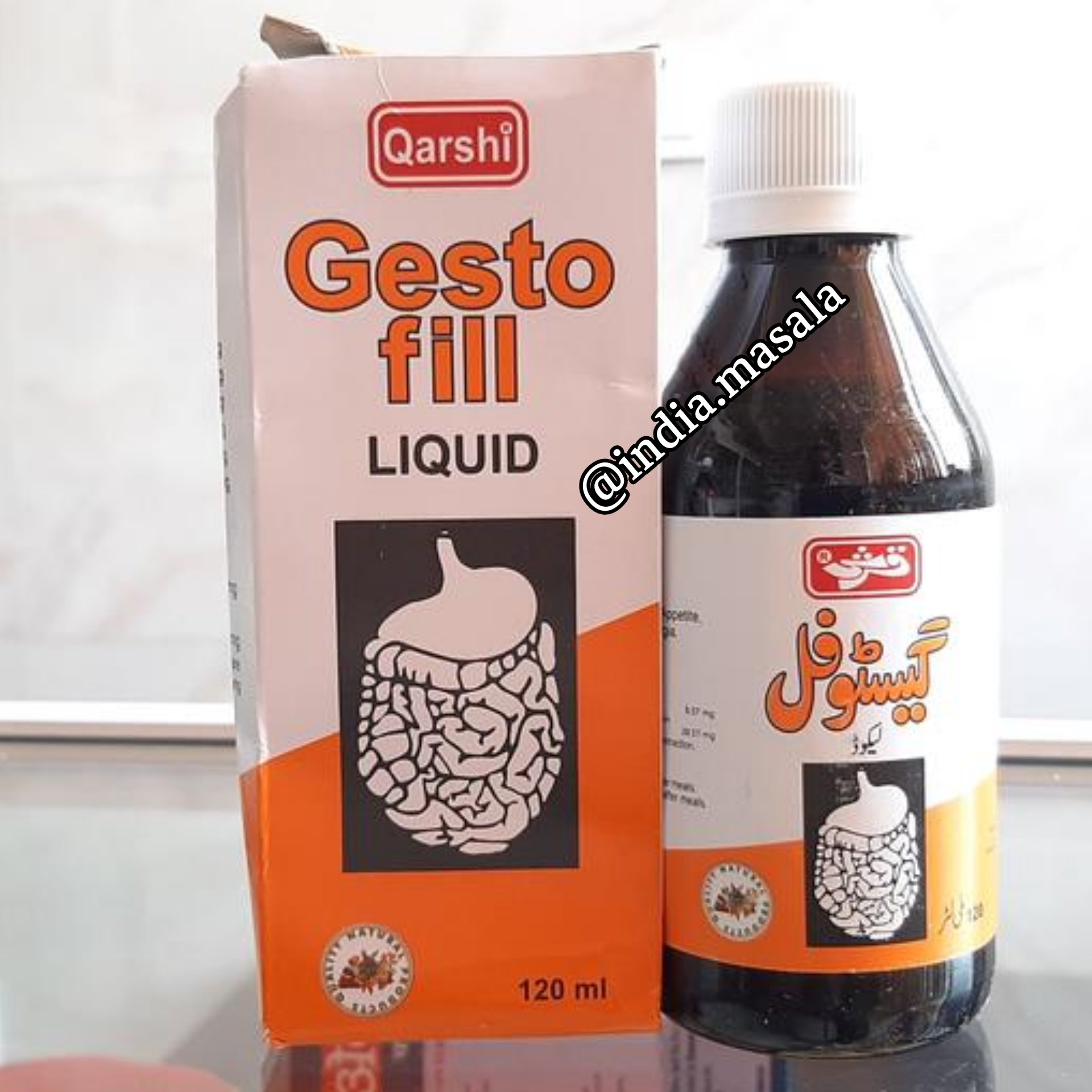 ترکیب گیاهی بهبود اسید معده و بهبود نفخ معده 120میل