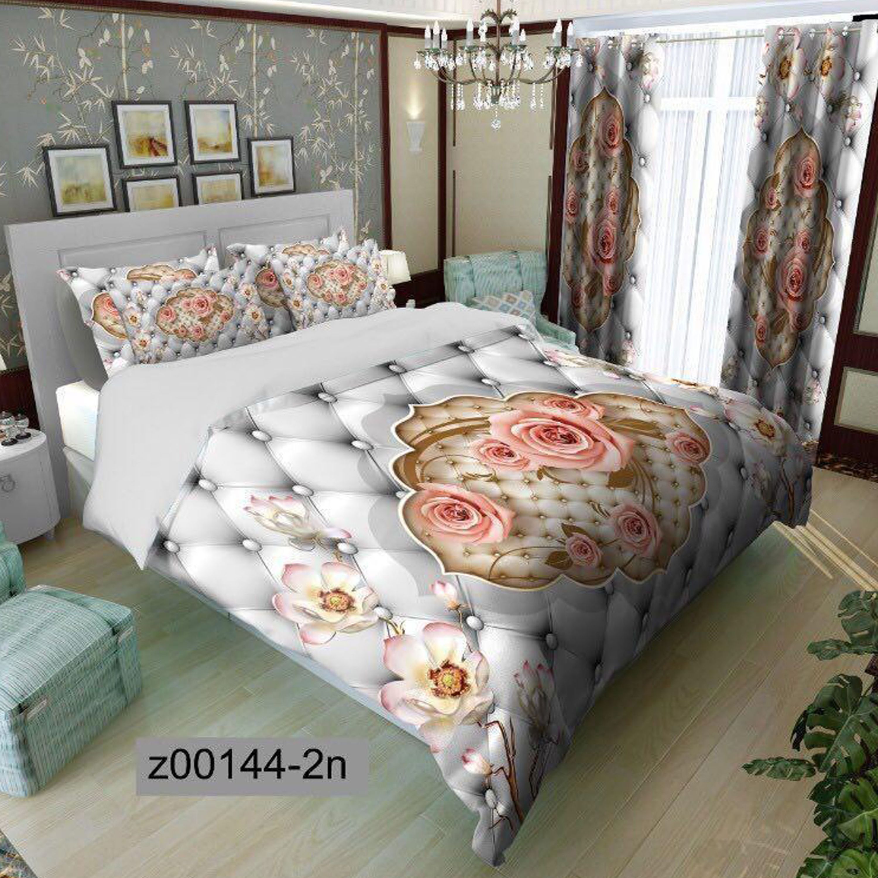 سرویس روتختی 1 نفره تنسل چاپی برندترک لند (Turk Land)  کد z 144