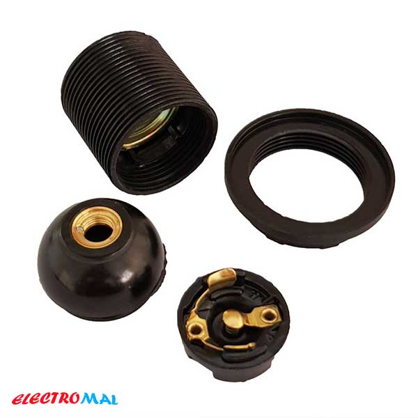 سرپیچ گریف دار E27 درجه یک 4 تکه