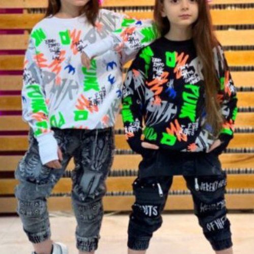 بلوز تک اسپرت دخترانه و پسرانه فینگردار