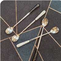 قاشق شربت خوری سرامیکی ماربل