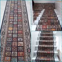 گلیم سایز 3در80 نقشه خشتی سلطنتی 320 شانه تراکم 750