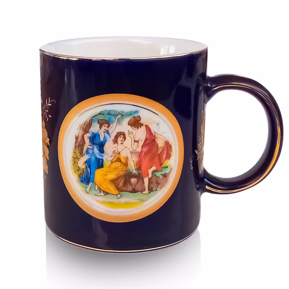 ست ماگ طرح  سه دختر  مطلا  