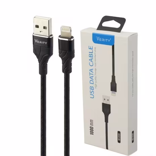کابل آیفون (lightning) وریتی (VERITY) طول 1 متر مدل CB-3133i

