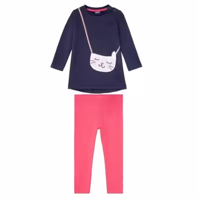 ست زمستانی بچگانه برند آلمانی lupilu سایز 1تا2 سال رنگ سرمه ای پیراهن