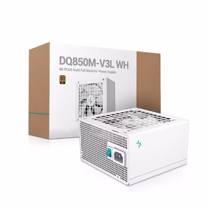 پاور کامپیوتر 850 وات تمام ماژولار دیپ کول مدل DQ850M-V3L White
