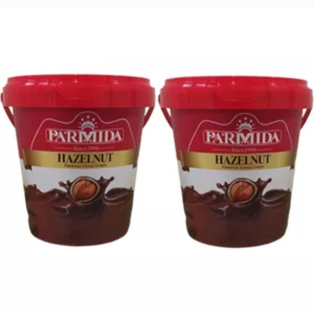 کرم کاکائو فندقی سطلی پارمیدا یک کیلویی (4 عدد) ، تلخ یک کیلویی پارمیدا(1 عدد)، کلاسیک یک کیلویی پارمیدا(1 عدد)