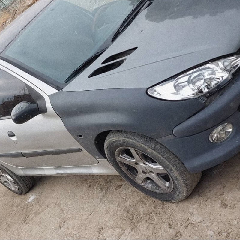 سپر جلو 206 آرسی rc بدون رنگ ارسال با تیپاکس و بصورت پس کرایه