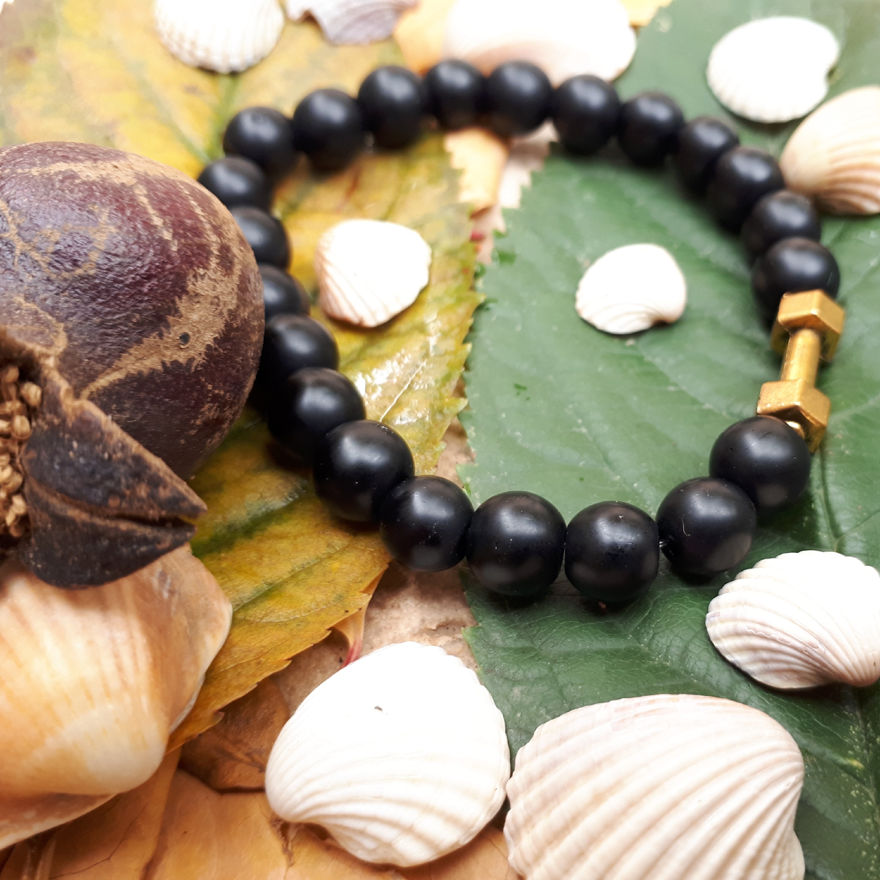 دستبند سنگ اونیکس