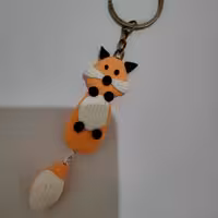 جاکلیدی طرح روباه جنس خمیر فیمو نشکن