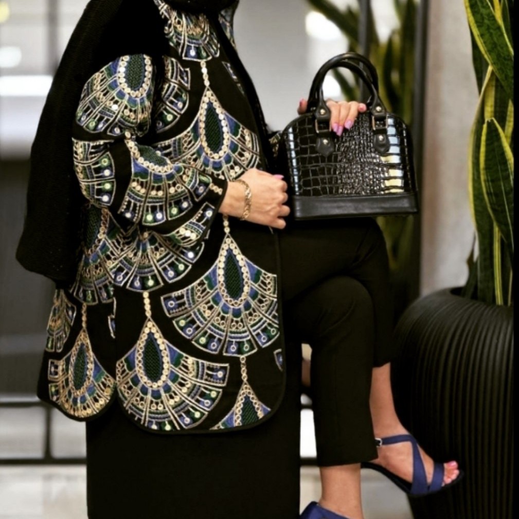 مانتو مزونی مجلسی طاووس