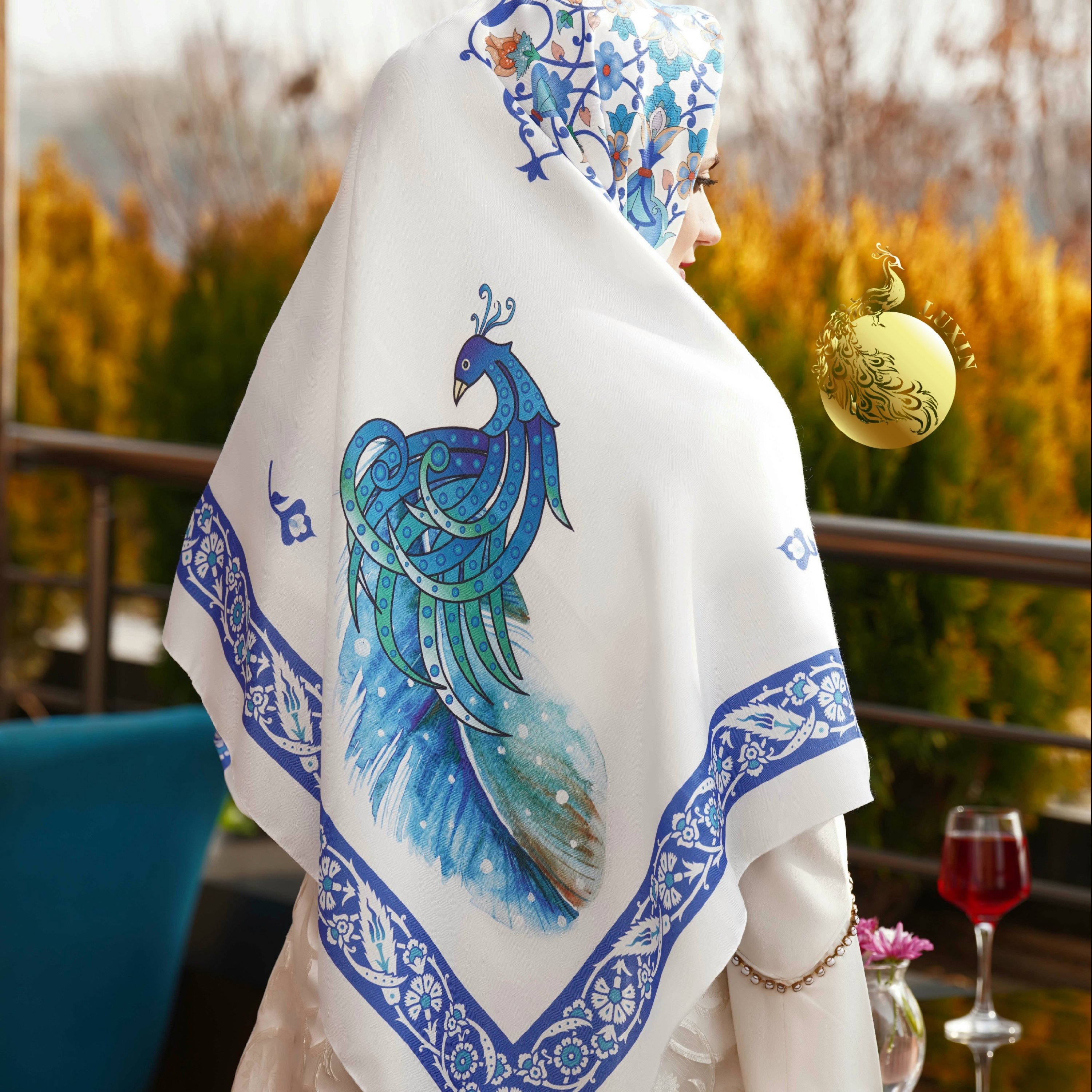 روسری طاووس