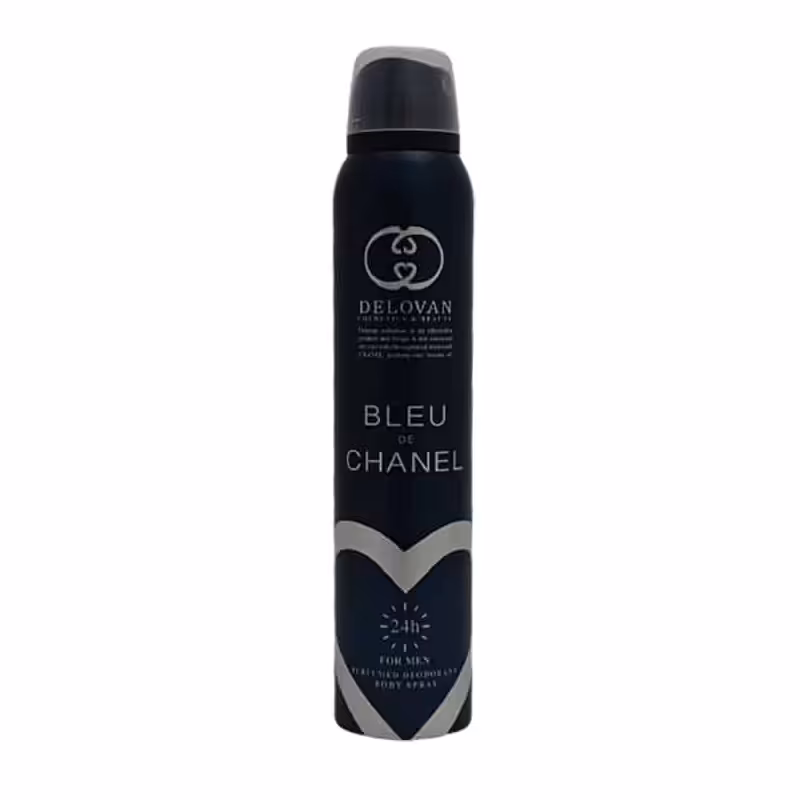 
اسپری خوشبوکننده بدن مردانه مدل دلوان BLEU CHAEL   اسپری خوشبوکننده دلوان   اسپری دلوان 