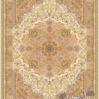فرش پاتریس 1200شانه  طرح زرین کرم6متری