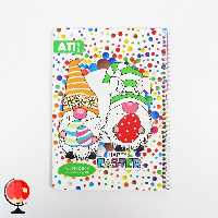 دفتر مشق 50 برگ سیمی طرح تخم مرغ آتی